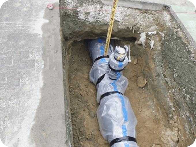 配水管布設工事の画像